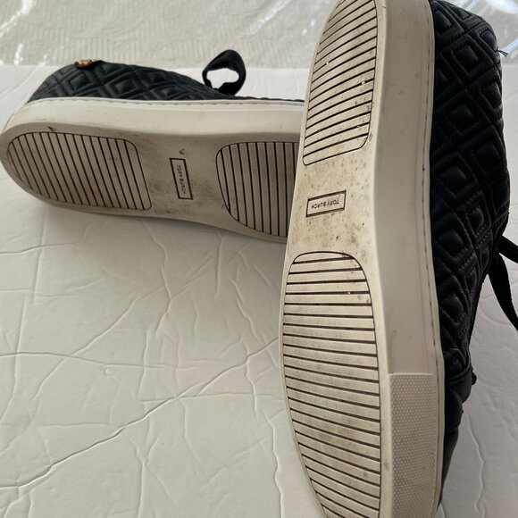 Women Tory Burch Navy Leather sneakers  - size 8 - Picture 8 of 12